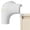 White, variant on Silicone Furniture Corner Guards, Full Wrap Table Edge Covers for Cabinets Desks Coffee Tables and Stoves, Thick Soft Corner Cover Format with 6 Color Options for Household Furniture Edges
