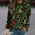 thumbnail image 1 of Birdeem Chandail Ample à Manches Longues et Col Rond Imprimé de Noël pour Femmes, 1 of 1
