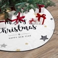 thumbnail image 3 of FMSHPON Merry Christmas Stars Xmas Christmas Tree Skirt Stand Mat for Holiday Party Decoration Indoor Outdoor 36 inches, 3 of 3