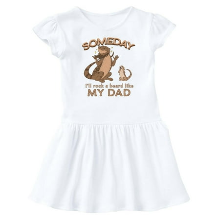 

Inktastic Someday I ll Rock A Beard Like My Dad-Bearded Dragons Gift Baby Girl Dress