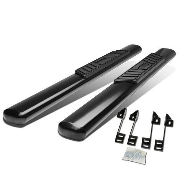 DNA Motoring 5" Black Side Step Nerf Bars Running Boards for 1999-2014 Silverado Sierra Regular Cab