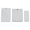 thumbnail image 1 of tredstone 10 Pièces Métal Plat Rectangle Blanc Estampage Pendentifs Tag 20x30mm, 1 of 9