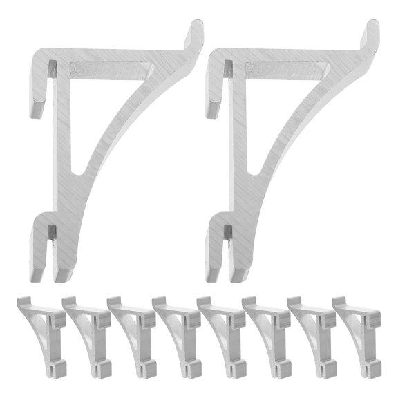 BESTOYARD Aluminum Freezer Shelf Support Hooks Sturdy and Safe for Storage 10Pcs