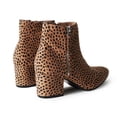 thumbnail image 5 of J. Adams Zuma Ankle Bootie – Closed Pointed Toe, Low Block Heel, Zip-Up Boot for Women – Stylish, Comfortable, Vegan, 5 of 5