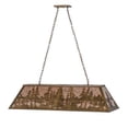 thumbnail image 2 of Meyda Tiffany 160564 Tall Pines 6 Light 48" Wide Linear Pendant - Copper, 2 of 5