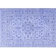 thumbnail image 1 of Ahgly Company Indoor Rectangle Persian Blue Traditional Area Rugs, 2' x 5', 1 of 4