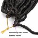 thumbnail image 3 of 24 Inch Faux Locs Crochet Hair 6 Packs Soft Locs Crochet Hair Pre Looped Curly Wavy Goddess Locs Crochet Braids for Women 1B/30/27, 3 of 5