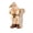 Gold, variant on Christmas Santa Statue Holding a Scroll, Resin Tabletop Ornament, Sculpted Facial and Clothing Details for Indoor Mantel, Cabinet, Shelf and Holiday Table Displays, Red, 6.89 x 4.33 in, 1 Piece