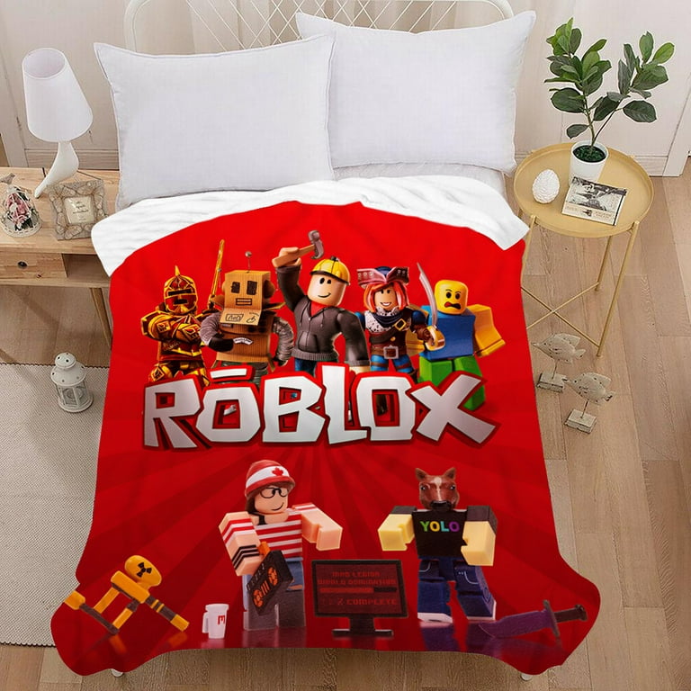3D New ROBLOX Soft and Comfortable Nap Blanket Flannel Printed