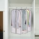 thumbnail image 1 of Bolsa para ropa para almacenamiento en armario y viaje | Funda para traje plegable de tela no tejida con ventana transparente | Protector transpirable para ropa colgada como trajes, vestidos, 1 of 6
