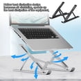 thumbnail image 4 of Baohd Laptop Stand 25kg Cooling Foldable Notebook Bracket Adjustable Portable Computer Holder Support, Black, 4 of 5