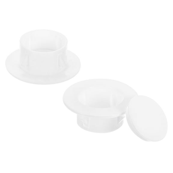 Uxcell PP Air Conditioning Wall Hole Cover for 2" - 2.3" Diameter Hole, White, 2Pcs
