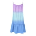 thumbnail image 3 of Vedolay Women's Summer O Neck Sleeveless Spaghetti Strap Gradient Dress,Sky Blue M, 3 of 4
