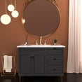 thumbnail image 6 of Gold Stainless Steel 2-Handle 3-Hole Wide Spread Bathroom Faucet (with Pop-Up Drain and 2 Water Supply Lines), 6 of 7