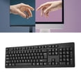 thumbnail image 4 of Teclado con cable USB de 104 teclas, teclado profesional para computadora, plug and play, color negro, para escribir en PC, juegos y oficina, 4 of 10