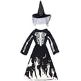 thumbnail image 4 of Little Girls Halloween Dress Skeleton Printed Tulle Girls Dress For Halloween Party Stage Performances School Play 3 To 8Y, 4 of 4