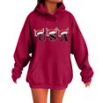 thumbnail image 1 of WILLBEST Sudadera de Mujer, Estilo Casual de Invierno, con Estampado Navideño Del Alfabeto, Bolsillo con Cordón Ajustable y Manga Larga XX-Grande, 1 of 4