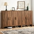 thumbnail image 2 of 47" Shoe Cabinet with 3 Doors, Adjustable Shelves & Ventilation Hole Design for 30 Pairs , Shoe Storage Rack for Entryway Living Room, 2 of 9