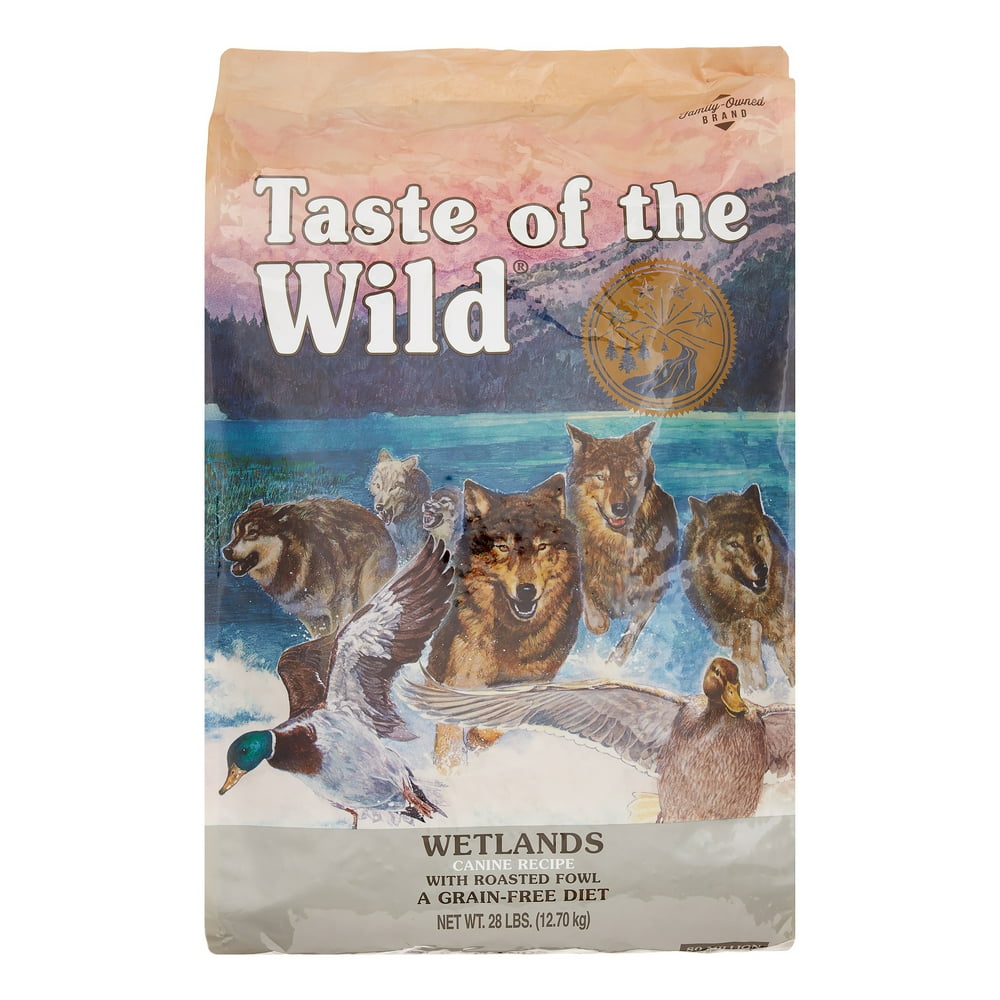 Taste of the Wild GrainFree Roasted Fowl Wetlands Dry Dog Food, 28 lb