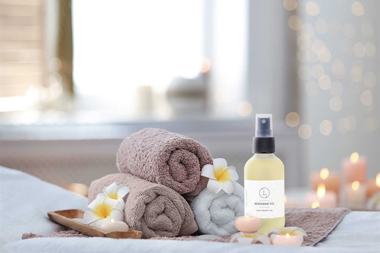 Lizush - Aromatherapy Eucalyptus Massage Oil, Natural Relaxing Body Massage Oil