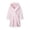 Pure Pink, variant on LYMAYTER 2-12Y Kids Girls Flannel Hooded Bathrobe Toddler Simple Solid Color Fuzzy Robe Soft Warm Home Loungewear