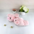 thumbnail image 3 of Pantoufles en Peluche Douces Forme Rose Chaussures Femmes Hommes Cadeau de Noël d'Intérieur, 3 of 8