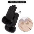thumbnail image 4 of Guantes de invierno para mujer, guantes de nieve de cachemira con pantalla táctil, guantes térmicos cálidos de invierno para ciclismo para mujer 1036, 4 of 5