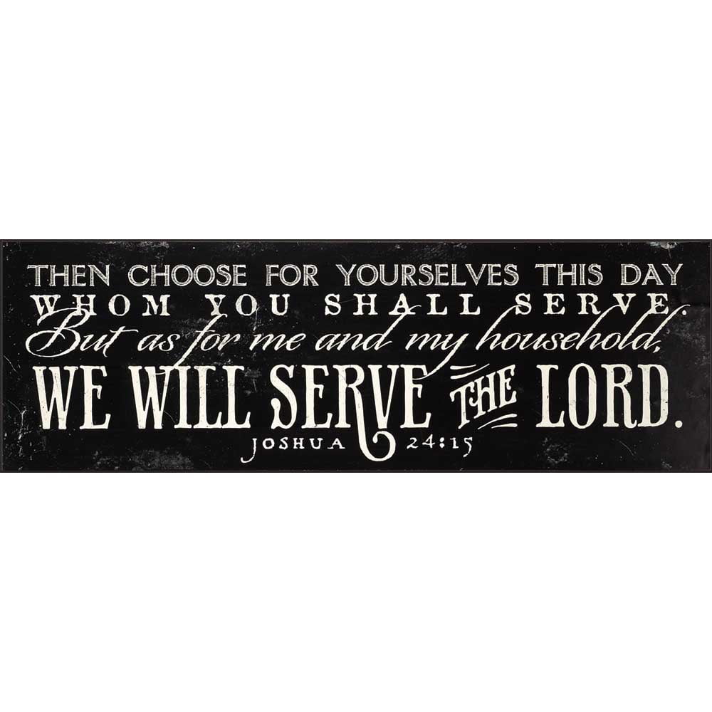 Dicksons Wall Plaque - We Will Serve The Lord - Walmart.com