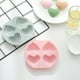 thumbnail image 3 of Moldes para hornear en forma de corazón de 4 piezas Moldes para pasteles de silicona de 4 cavidades Moldes para pasteles, 3 of 6