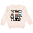 thumbnail image 2 of Inktastic Toy Train Never Have Too Many Trains Toddler Sweatshirt, 2 of 4