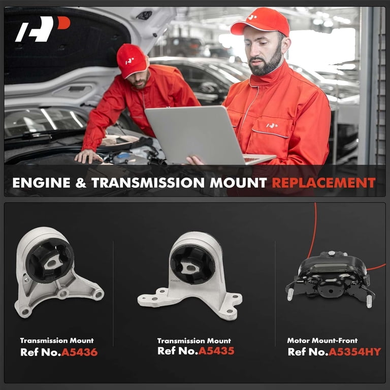 08-10 for Chevy Malbu 2.4L 4Spd. for Auto Center & Rear Trans Mount