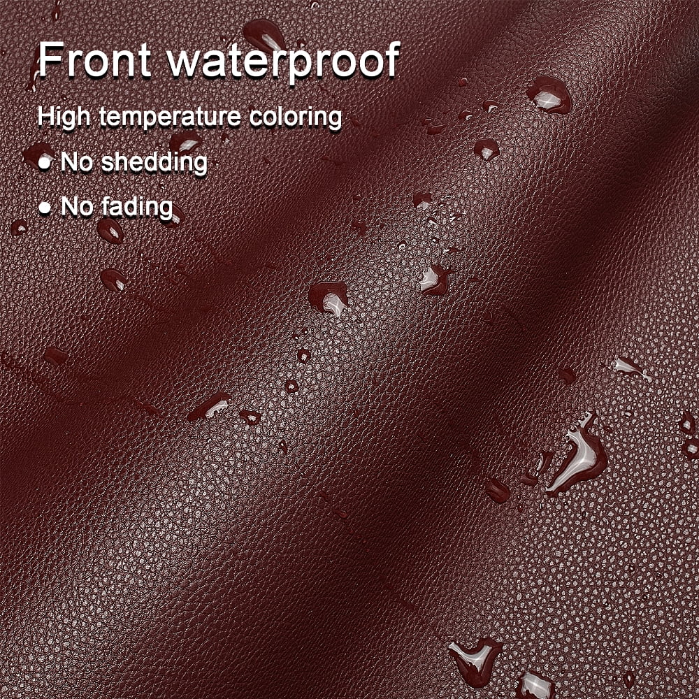 Imitation Leather Fabric for Garment Accessories Coconut Brown 135x30x0.12cm DIY