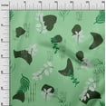 thumbnail image 3 of oneOone Rayon Sea Green Fabric Abstracts Craft Projects Decor Fabric Printed By The Yard 56 Inch Wide, 3 of 5