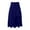 Blue, variant on Dpytoraw Women's Satin High Waist Hidden Elasticized Waistband Flared Casual A Line Midi Skirt