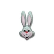 Grey BUNNY RABBIT Head Easter Spring Jumbo Shape 35" Mylar Foil Balloon Party Supplies Decorations Balloons