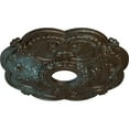 thumbnail image 3 of Ekena Millwork 18"OD x 3 1/2"ID x 1 1/2"P Rotherham Ceiling Medallion (Fits Canopies up to 3 1/2"), Hand-Painted Bronze Blue Patina, 3 of 6