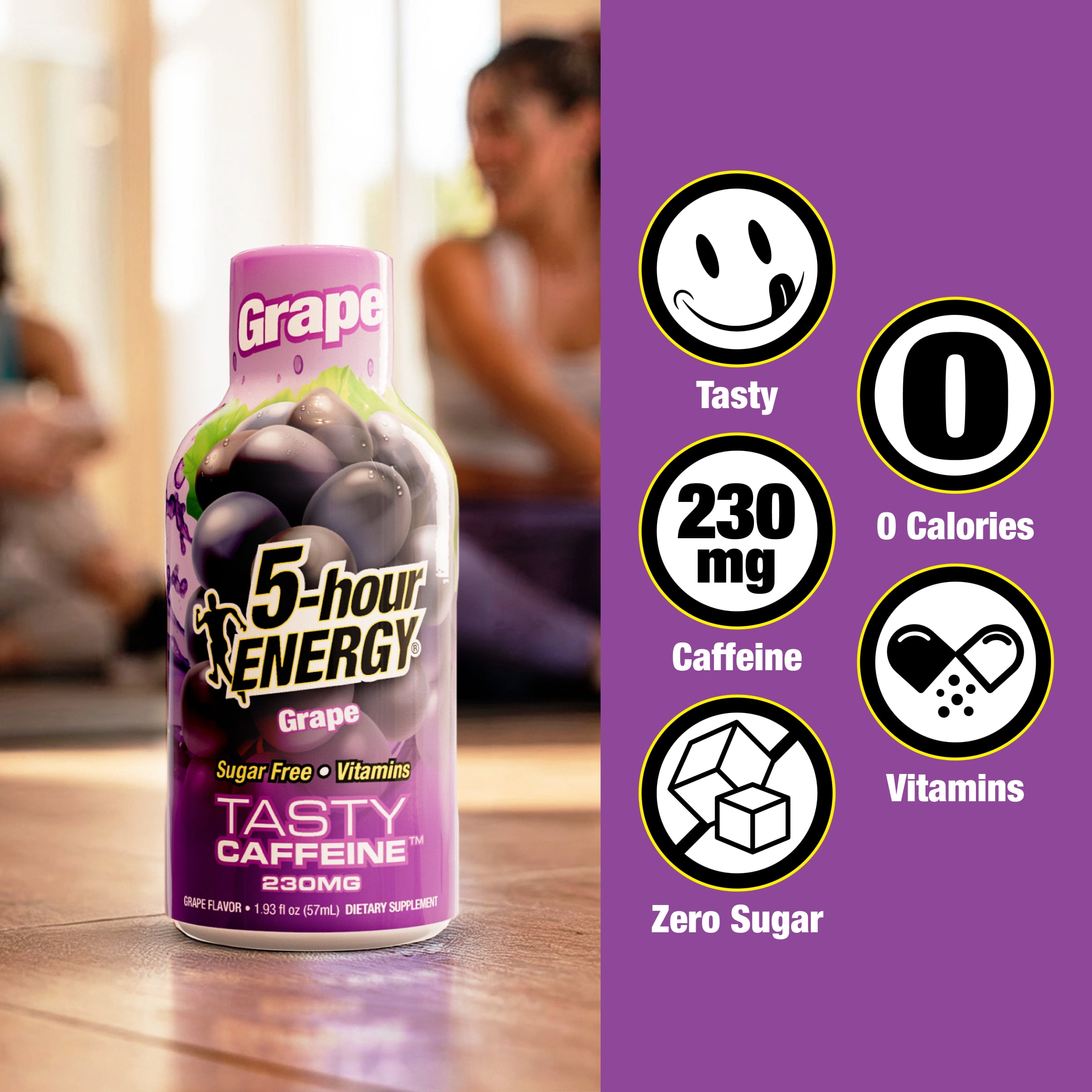 (3 pack) 5-hour ENERGY Shot, Extra Strength, Grape