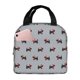 thumbnail image 1 of Disketp Polka Dot Christmas Dog for Insulated Lunch Bag for Women and Men, Perfect for Work, Hiking, Picnic, 1 of 8