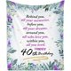 thumbnail image 1 of LHSHID Mubpean 40th Birthday Gifts Women Blanket 40th Birthday Gift Ideas 40 Year Old Birthday Gifts for Women 40 Birthday Gifts for Women Gifts for Women Turning 40 40th Party Decor Blankets 30x40in, 1 of 1