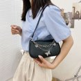 thumbnail image 4 of Bolso Pequeño Retro Hugtrwg Con Doble Cadena Mariposa PU para Axila negro A, 4 of 9