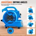 thumbnail image 4 of VEVOR Floor Blower 1360 RPM 600 CFM Air Mover with 4 Blowing Angles 3-Speeds, 4 of 8