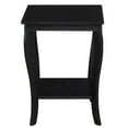 thumbnail image 3 of Convenience Concepts American Heritage Square End Table in Black Wood Finish, 3 of 8