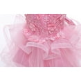 thumbnail image 5 of Coerni Girls Bridesmaid Wedding Pageant Princess Dress | Embroidery Tulle Parties Fancy Prom Gown Birthday Formal Dresses, 5 of 7