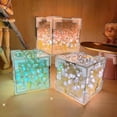 thumbnail image 2 of Tulip Flower Night Light,Tulip Mirror Night Lamp Material Package,Mirror Night Lights Gifts for Girls, Couples, Home Decor, 2 of 5