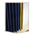 thumbnail image 1 of European Curtains for Living Room Blue Gold Patchwork Cortina Dutch Velvet Tassel Curtain with Thickened Shading Curtains Custom, 1 of 5