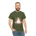 thumbnail image 5 of Guinea Grooves Unisex Heavy Cotton Tee Cute Pig Wearing Headphones Tshirt, 5 of 12