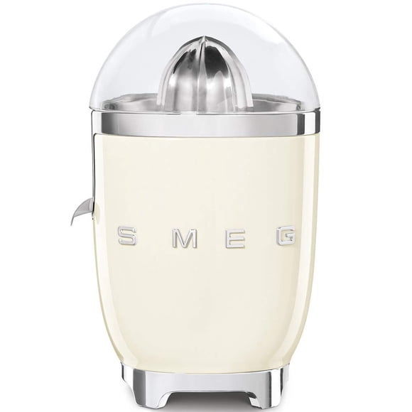 SMEG Exprimidor de cítricos estilo retro años 50 con boquilla antigoteo, activación automática y colado eficiente, con crema Tritan Renew CFJ11CRUS