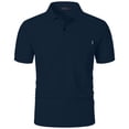 thumbnail image 2 of Dianli Men's Summer Versatile Turndown Collar Short Sleeve Lapel Top Solid Color Breathable Quick-Dry Lightweight Loose-Fit Casual Shirt Everyday Wear, 2 of 6