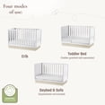 thumbnail image 3 of Little Seeds Dawn 4-in-1 Convertible Crib, Black & Acorn, 3 of 9