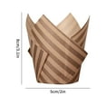 thumbnail image 3 of XKHBDL 100pcs Tulip Cupcake Liners, Premium Muffin Liners Holders for Baking Cups, Greaseproof Cupcake Wrappers, Classic Parchment Paper Cupcakes Liner for Party, Christmas, 3 of 3